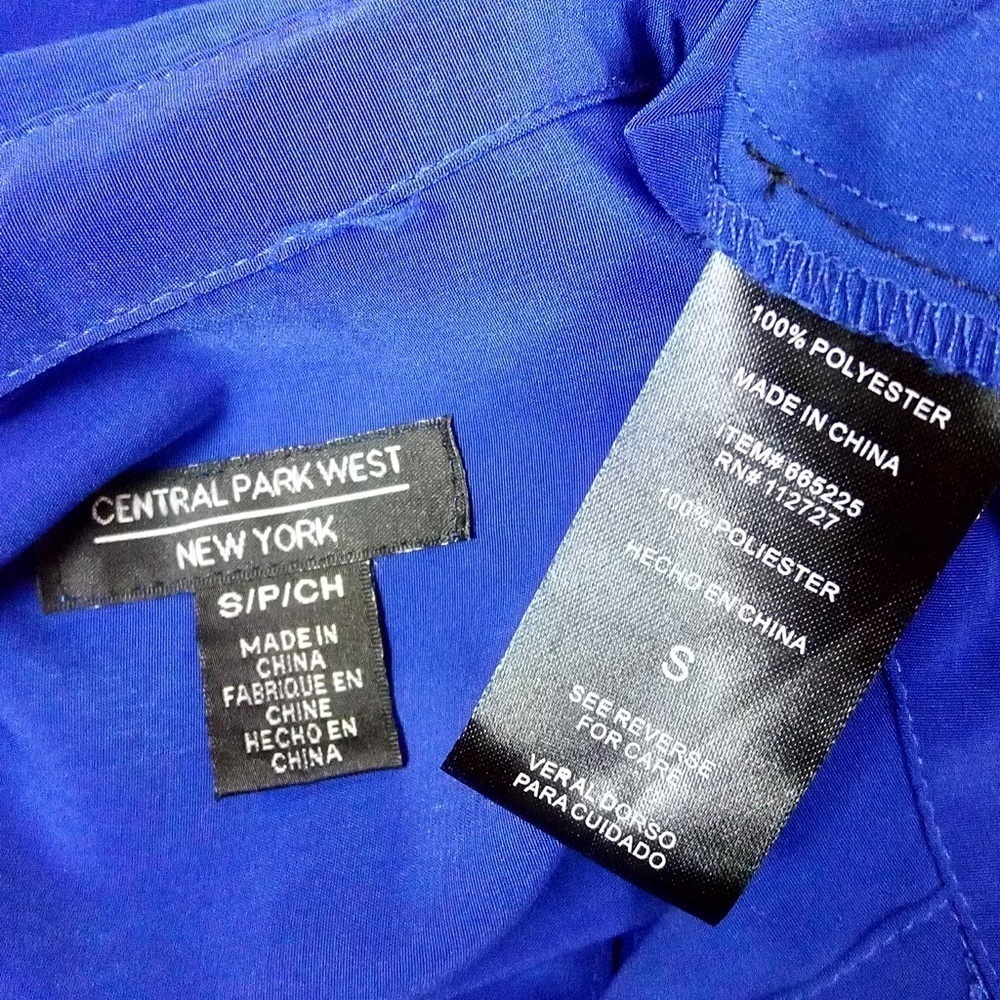 Revolve | Central Park West Cobalt Button Up Shirt - image 8